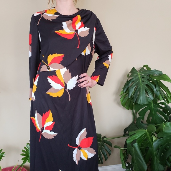 Vtg 1960s "Classic Lady by Constantine" Maxi Dress - Picture 6 of 8